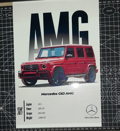 CUADRO DECORATIVO MERCEDES G63 AMG