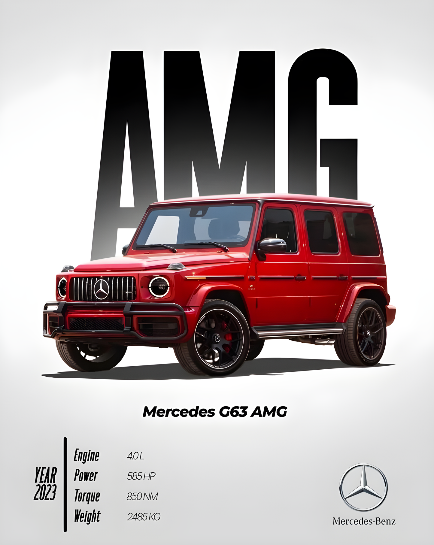 CUADRO DECORATIVO MERCEDES G63 AMG